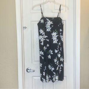 Floral Black Dress Size Large